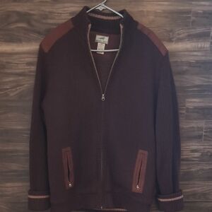 100% Merino Wool - Horny Toad Vintage Sherpa Lined Sweater Jacket